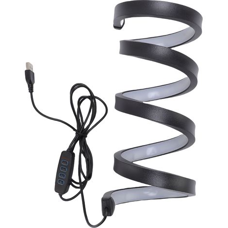 Luminaire Spirale Design Créatif pour Table, LED Dimmable 3 Couleurs - Pour Salon, Bureau ou Chambre avec Ambiance Minimaliste et Chaleureuse (Luminaire Aluminium de 10.5cm, Livré avec Manuel) (1/5)