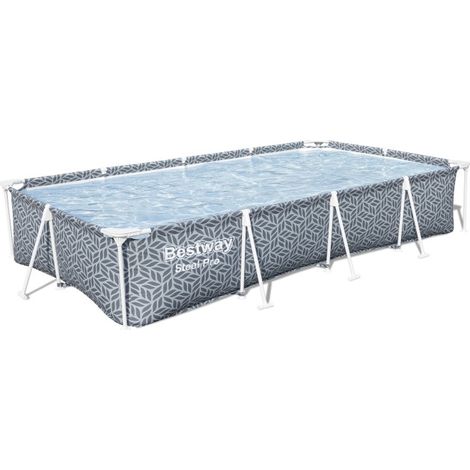 Bestway Piscine hors sol tubulaire rectangulaire Bestway Steel Pro 366 x 201 x 66 cm décor graphique (1/5)