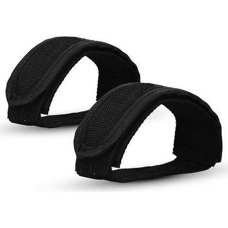 pair of adjustable foot covers for fixed gear bicycle pedals, black, for outdoor cycling (1/5)