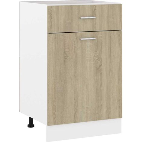 Maison Exclusive - Mueble bajo con cajón Lyon de roble Sonoma 50x