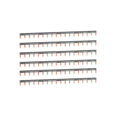 Legrand - LOT de 6 Peignes d'alimentation 13 Modules Universel PH + N - Ru00e9f. : 404926x6 (1/3)