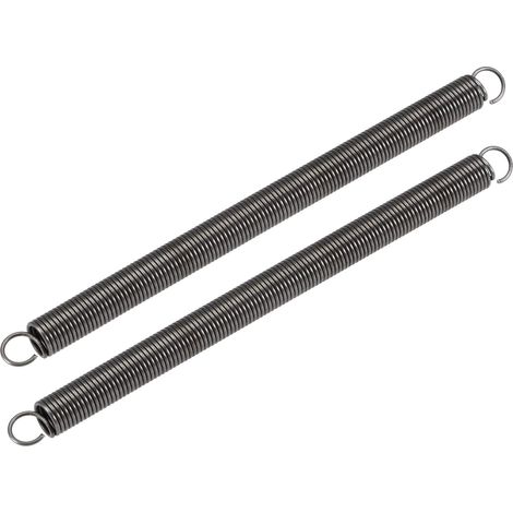 Ressort de Traction Ressort de Tension Ressorts d'Extension 10mm OD, 1.2mm Fil Dimension, 272mm Extensible Longueur 160mm Libre Longueur Acier 3kg Charger Capacité Gris 2pcs (1/4)