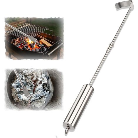 Cheminée à charbon de bois, 45,8 cm, tisonnier pour cheminée, four, barbecue et brasero (1/5)