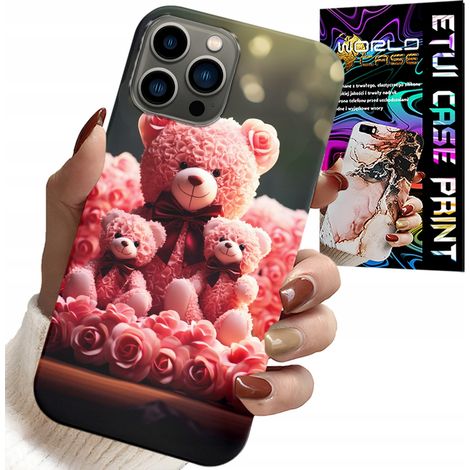 Custodia per iPhone 12 PRO MAX - regalo famiglia di orsetti rosa + lamina