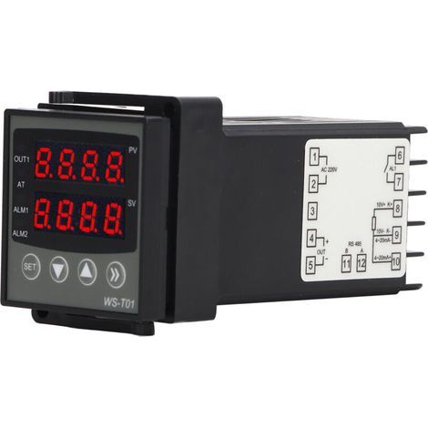 PID-Temperaturregler, Digitalanzeige, ABS-Gehäuse, intelligente Temperaturregelung, 24 V DC (1/5)