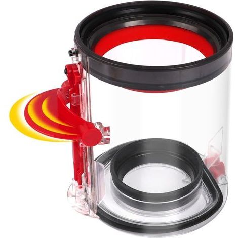 FENOPLASTICABac à poussière de remplacement pour Dyson V10 aspirateur-traîneau/bac à poussière, petit bac compatible avec Dyson Part No.969509-02 (1/5)
