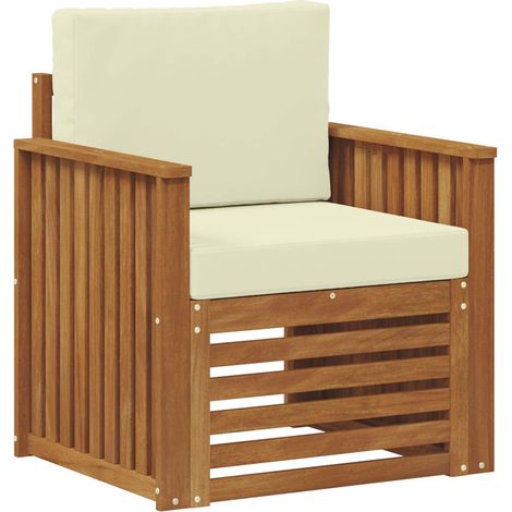 Maison Exclusive - Outdoor-Sofa Massives Akazienholz und Polyeste