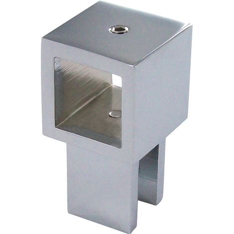 Pince intermédiaire orientable 180° - Pour tube de dimension : 19 x19 mm - Modèle : Carré - ADLER (1/3)