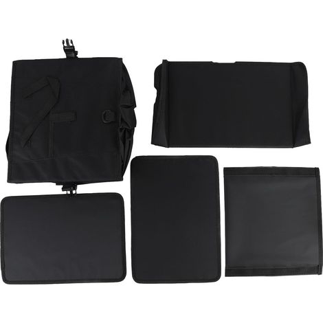 Voiture Pliable à Deux Compartiments Pliable Grande capacité Tissu Multifonctionnel Outils Divers Poignées Renforcées Multi Compartiment (60L, avec couvercle) (1/4)