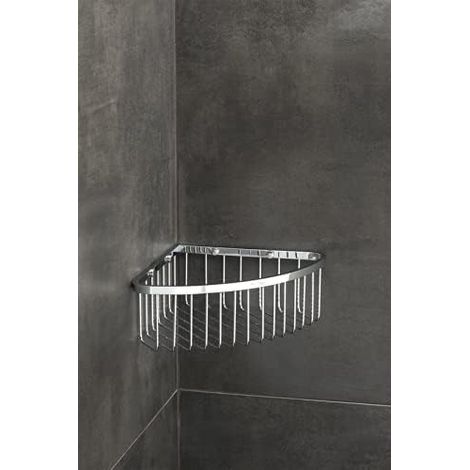 CSPARKV One 80S1 Corner Shower Shelf 8cm Deep Shower Shampoo Holder Bathroom Shower Gel Holder Polished Stainless Steel Shower Caddy Shower Shelf (1/4)