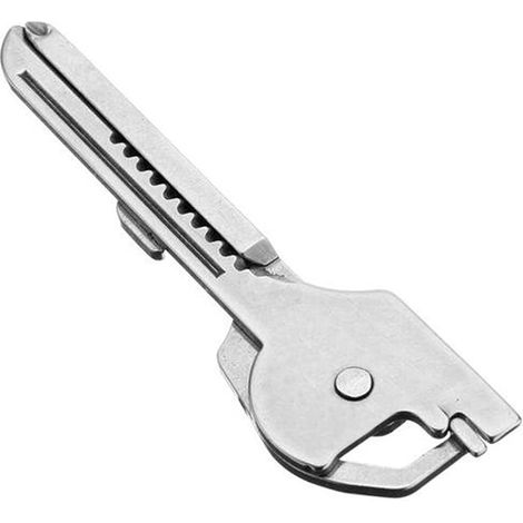 Pince à ressort multifonctionnelle, portable, pliable, en acier inoxydable, 6 en 1, pour activités de plein air et maison. (1/5)