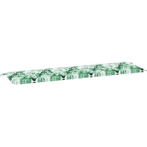 Maison Exclusive - Bankpolster Blatt Blattmuster 150 x 50 x 3 cm