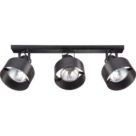 Plafonnier 3 spots noir E27 3x15W Rif Plus Sigma Lighting