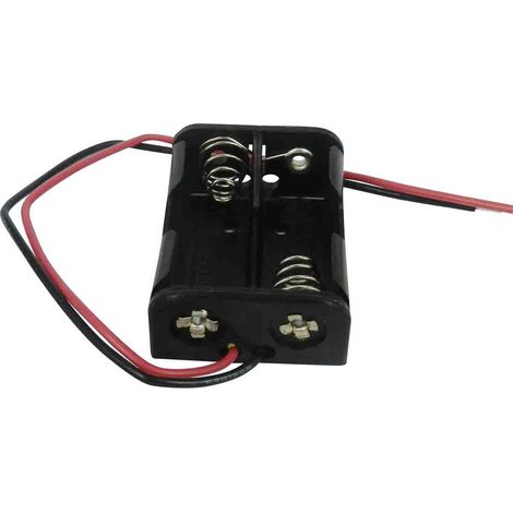 Porte-pile 2 x RS PRO N, raccordement Fils ( Prix pour 1 ) (1/2)