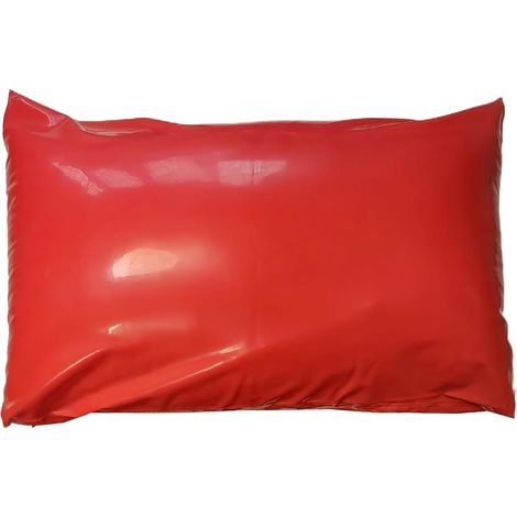 Taie d'oreiller en Latex Fermeture éclair 1 pièce 20x28 in(Rouge) (1/5)
