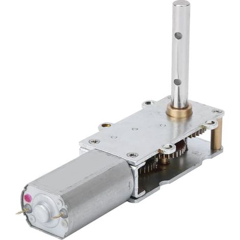 Moteur à engrenages à couple élevé WGF180 en métal, CC 3-24 V, 12 V, 60 tr/min, pour rideaux intelligents, robot jouet, bricolage (1/5)