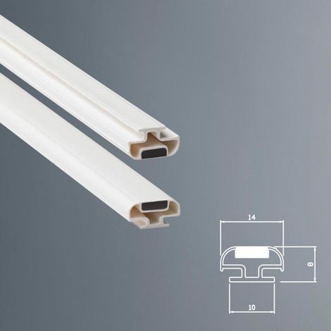 Guarnizione Magnetica Box Doccia in Gomma EC-MAG-01-33 - KIT 2 PEZZI Bianco