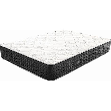 Matelas à ressorts ensachés MIERA , King Size, 180x200 cm, en mousse haute densité, Soutien très ferme, face été/hiver, épaisseur 27 cm (1/5)