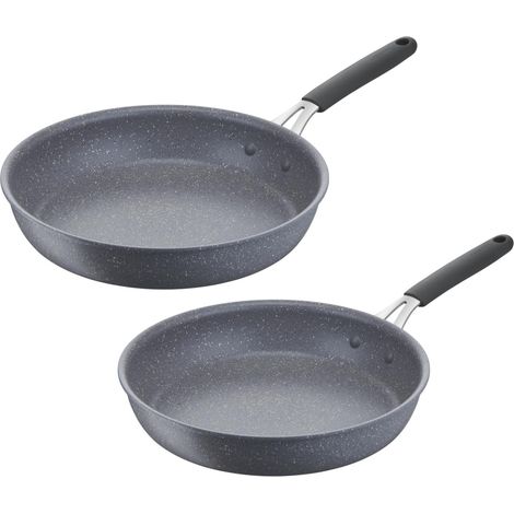 Lagostina Tempra Mineral Set de 2 Sartenes Antiadherentes 24/28 Cm Inducción