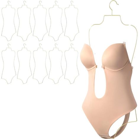 10 pièces maillots de bain cintres pour maillot de bain bikini affichage élégant forme du corps lingerie cintre en fil de fer forme complète support de maillot de bain pour bikini BHS boutique armoire (1/5)