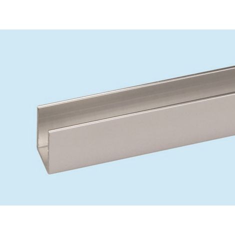 Profilo per rivestimenti tipo u 10x15x1 mm - lucido - barra 2 mt conf. da 10 ml