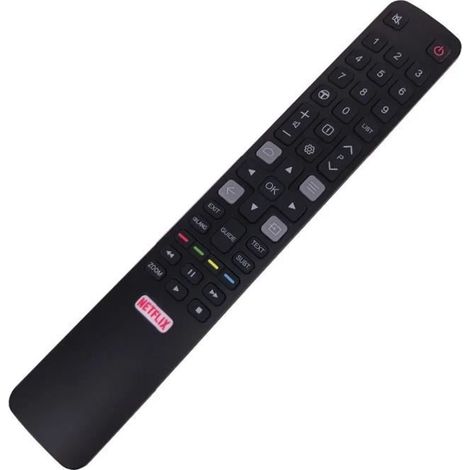 Télécommande - RNCYN - RC802N - Compatible TCL Smart TV - Couleur Noir - Télécommande Simple (1/4)