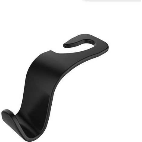 Auto-Aufbewahrungshaken, Rücksitz-Handtaschenhaken, Autohaken, Autositz-Rückenhaken, PP (2er-Set, schwarz) (1/3)