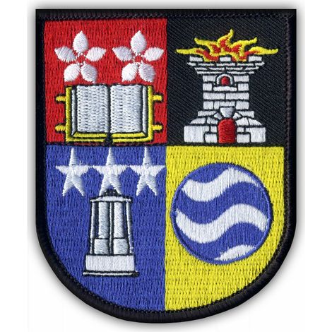 Patchion Wappen von North Lanarkshire – Magnetische Rückseite – Gestickter Aufnäher/Abzeichen/Emblem