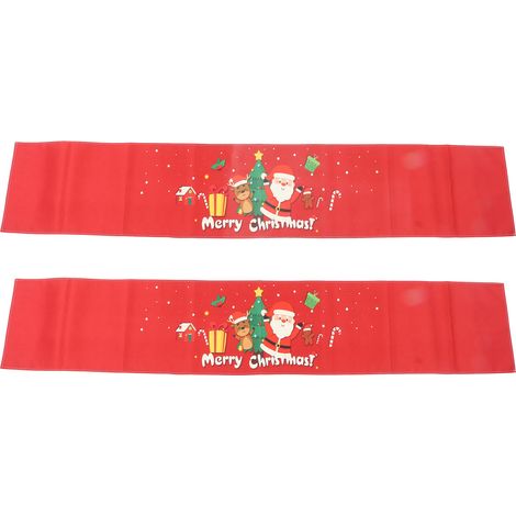 2-teiliges Weihnachtstischdecken-Set, rustikaler und minimalistischer Stil, waschbar, Tischdekoration (1/5)
