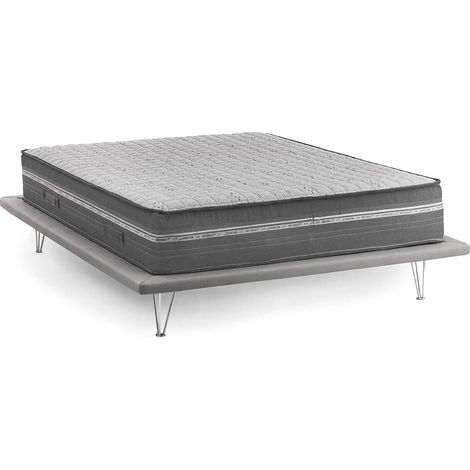 Dmora - Doppelmatratze Dastor, Matratze aus Memory-Schaum und Mikrofedern mit Taschen, 100% Made in Italy, Anti-Milbe und hypoallergen, Cm 160x200h32