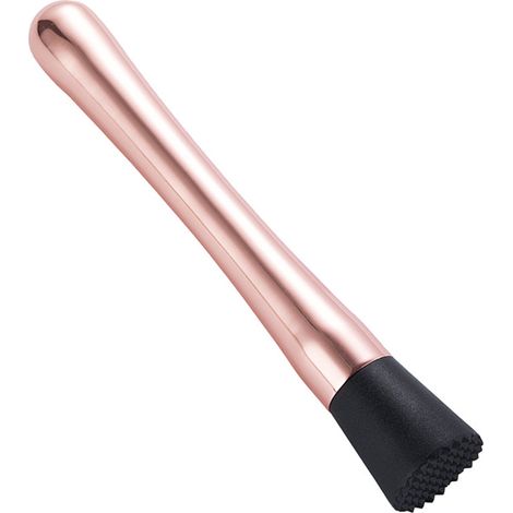Muddler En Acier Inoxydable Avec Tête En Nylon Rainurée - Pour Cocktails Et Cuisine - 1 Pièce (1/5)