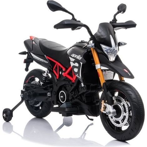 Aprilia A007 Veicolo elettrico per bambini, nero, alimentato a batteria (1/5)