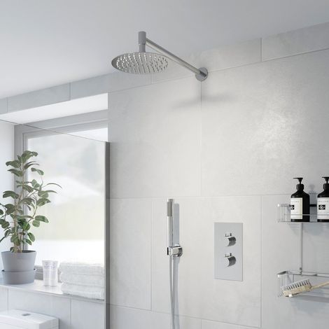 Thermostatic Concealed Round Shower Wall Mounted Pencil Handset Shower Heads (1/5)