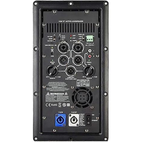 Module amplificateur de puissance numérique professionnel K12A 1000 W, amplificateur de puissance actif de classe D compatible avec les enceintes home cinéma (1/5)