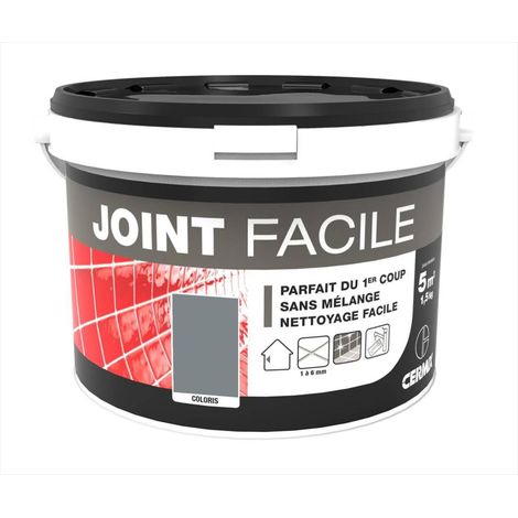 CERMIX mittelgraue Fliesenfugenpaste 1,5 kg, 5 m² Mittelgraue Easy-Joint-Paste 5m² Centrale Brico