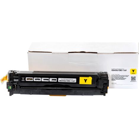 Controllo statico compatibile Hewlett-Packard CB542A/CE322A/CF212A/ Canon CRG716, giallo, 1800 p. IP Saf
