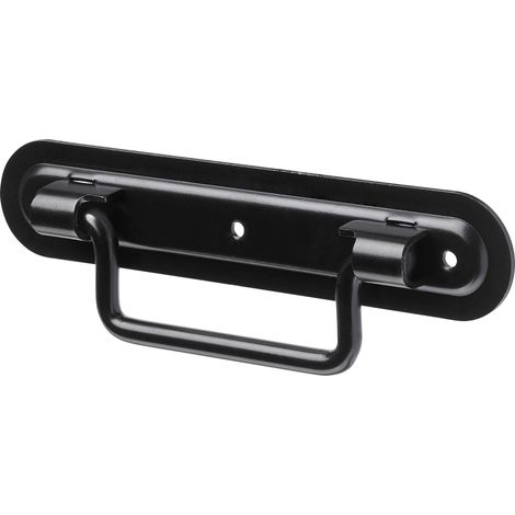 Hettich Kistengriff Stahl 162 mm schwarz - 1 Stück Möbelbeschlag