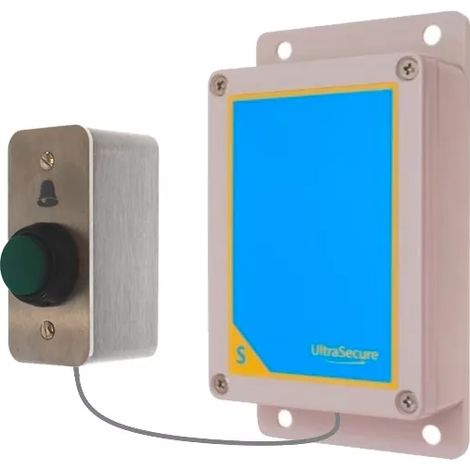 Bouton déporté supplémentaire sans-fil 900m sonnette autonome extérieur longue distance picto 'cloche' (gamme DA600+) (1/5)