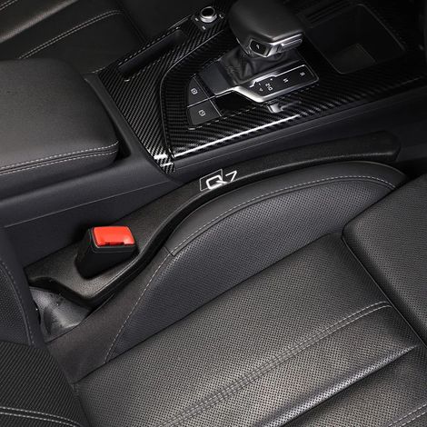 (Noir à gauche) Bouchon de couture de siège auto neuf, bande d'étanchéité pour couture de siège, protection anti-chute pour AUDI A3 A4 A5 A6 A7 A8 Q3 Q5 Q7 Q8 TT (1/5)