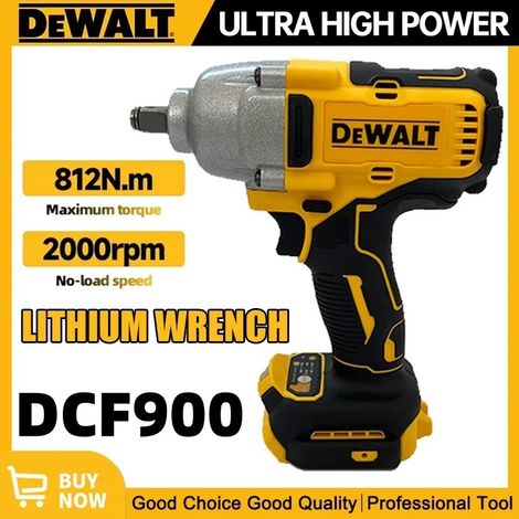 Clé à Choc 18V DEWALT DCF900 XR Brushless 1/2" 1898 Nm avec 2 Batteries 5.0Ah & Coffret