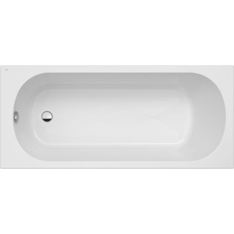 Bañera acrílica rectangular blanca GENOVA - ROCA Medidas: 1600x700x450 mm