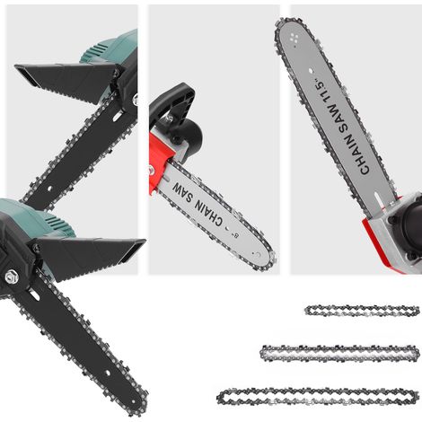 GARRYFIZH Chaînes de tronçonneuse en acier pour mini-tronçonneuses, pièces de rechange pour scies électriques