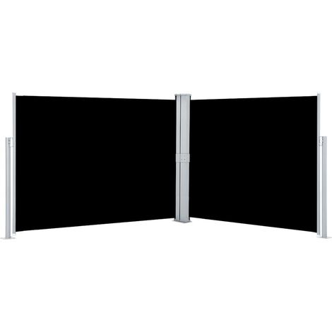 vidaXL Toldo lateral retráctil negro 140x1000 cm (1/2)
