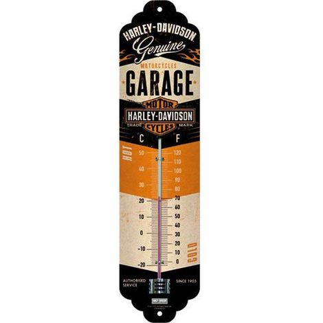 Thermomètre Harley-Davidson Garage métal 28 cm (1/2)