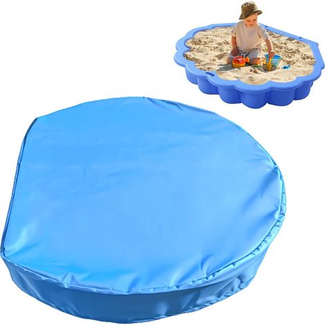Bache Bac à Sable 102 19CM Couverture du Bac à Sable en Tissu Oxford Imperméable Housse de Protection Bac a Sable Coquillage Revêtement pour Enfant Exterieur Piscine avec PVC Anti-UV (1/5)