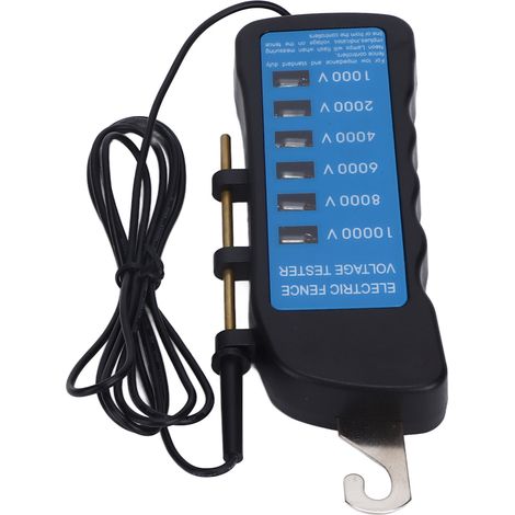 Tragbarer, wasserdichter 10000V-Elektrozauntester mit 6 LEDs für landwirtschaftliche Betriebe (1/5)