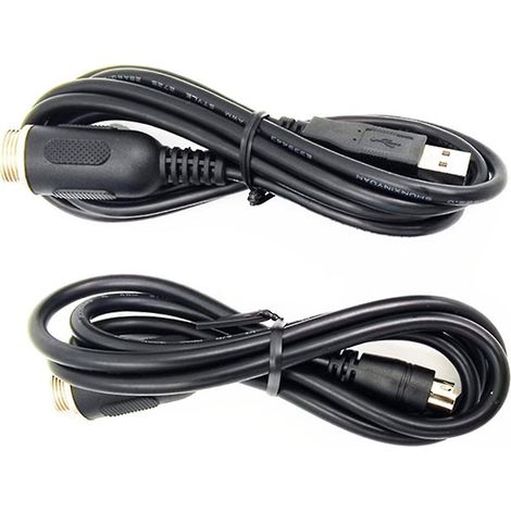 Adaptateur de câble (2 pièces) DIN6 (1 pièce) + USB (1 pièce) pour connexion Thrustmaster TH8A. Compatible avec TSH et TSH+. (1/3)