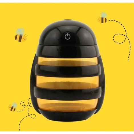 Humidificateur d’air USB créatif en forme d’abeille, grande capacité, noir – DELKEVIC (1/5)
