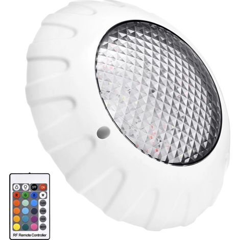 Lampes LED Submersibles Étanchéité IP68 12 Volts AC 38 Watts RGB 3000 6500 Kelvin - Éclairage LED Multicolore pour Spa Bassin,pour Spa Bain Subaquatique Douche Fête Fontaine Jardin Bassin Extérieur (1/5)