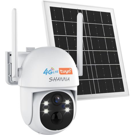 [Données illimitées gratuites à vie]Camera 4G Solaire Exterieur,2K Camera Solaire 4G Carte eSIM,Camera de Surveillance sans internet avec Batterie7800mAh,Vision Nocturne Couleur,Suivi Automatique,IP66 (1/5)